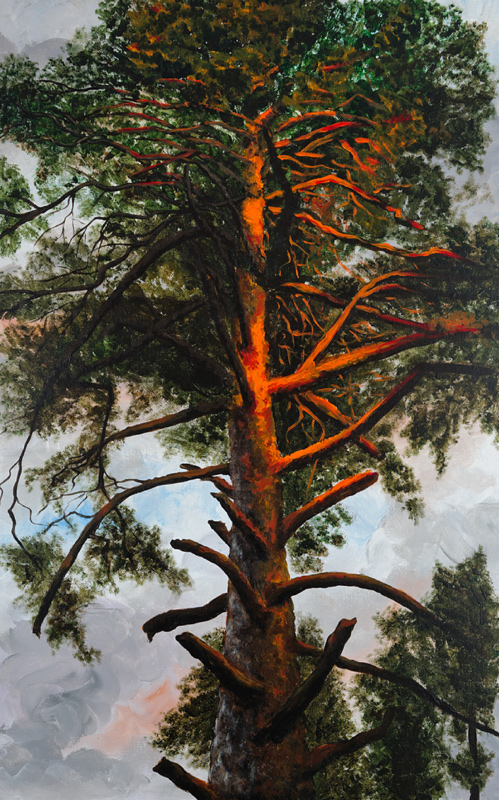 Painting «Pine and the Sun»
