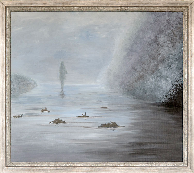 Painting «Misty morning» is a romantic artwork by Julia Ternovskaya