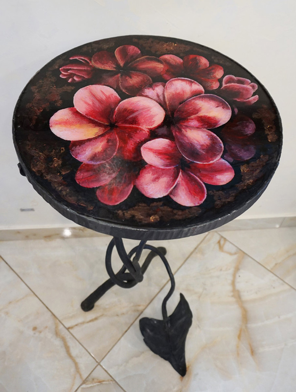Handmade cocktail table «Flower Glade»